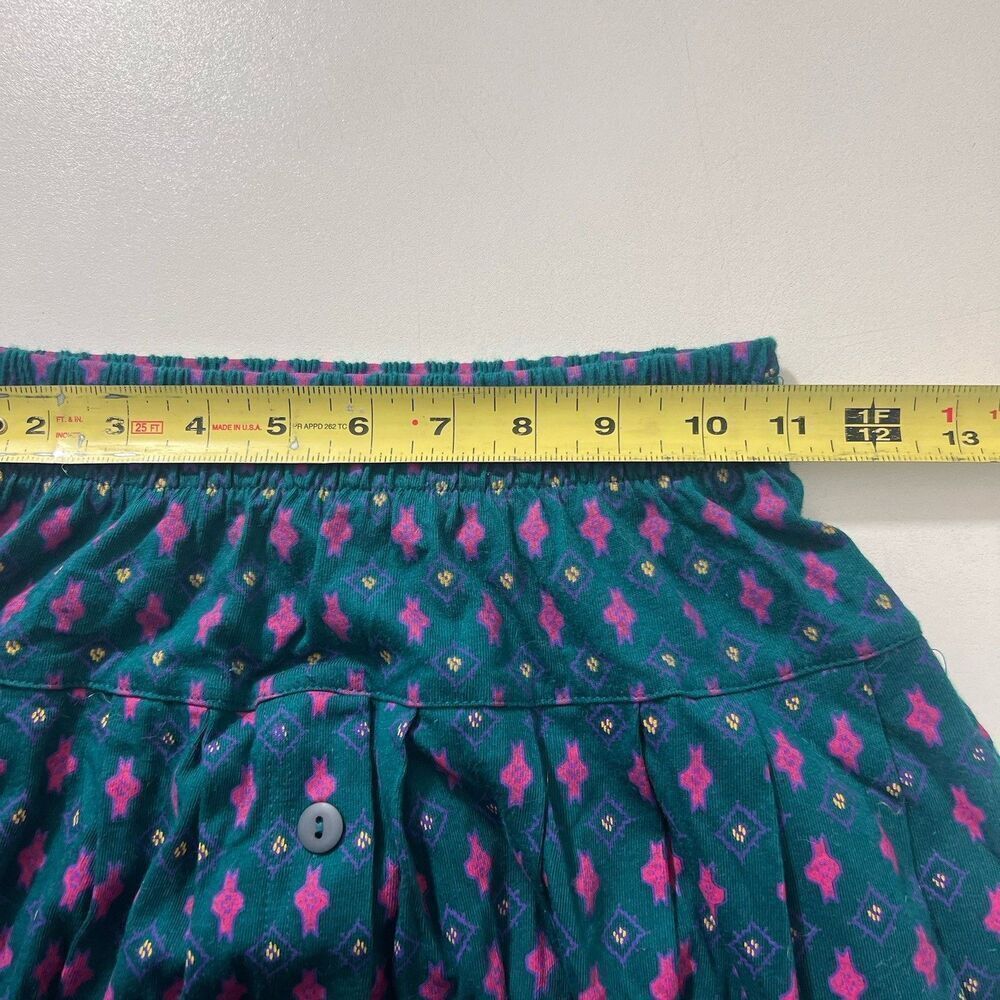 Vintage Izod Cardigan Midi Skirt 2 Piece Set Size S micro floral Cottagecore Pra - Picture 10 of 12